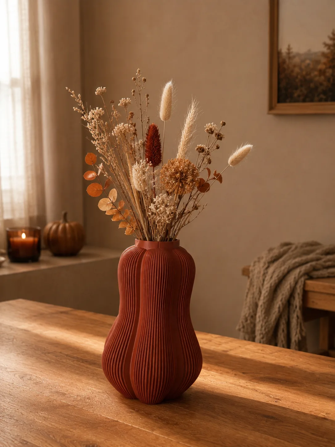 Vase courge — en situation