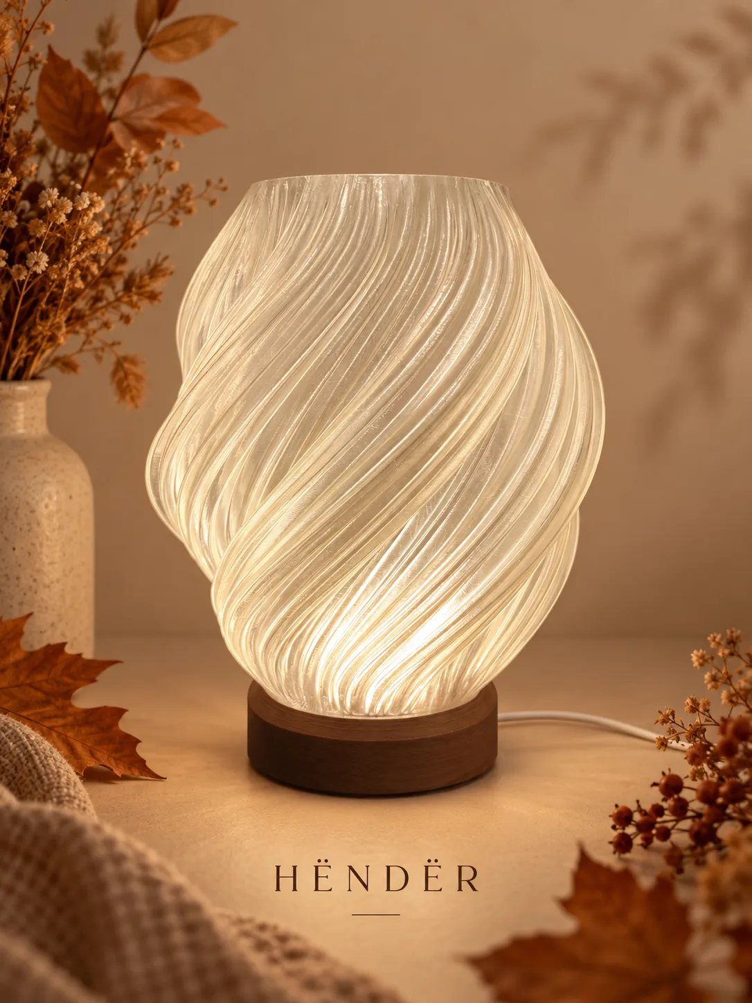 Lampe drapée — Lampe