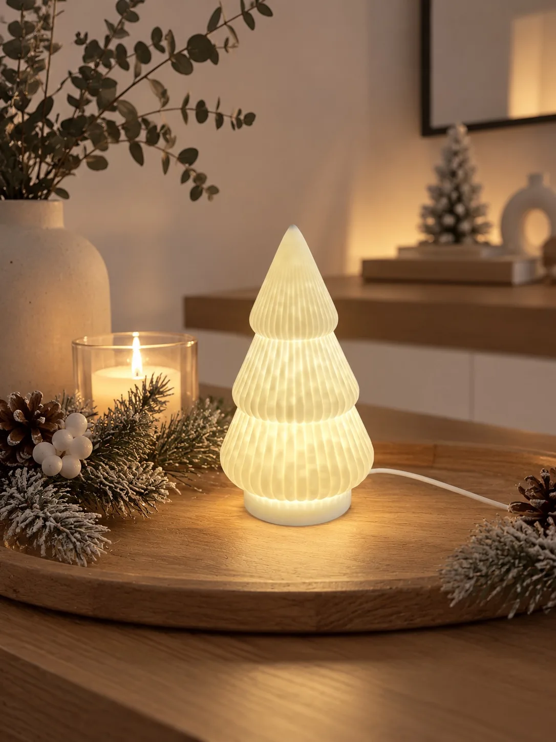 Sapin éclairé — Lampe