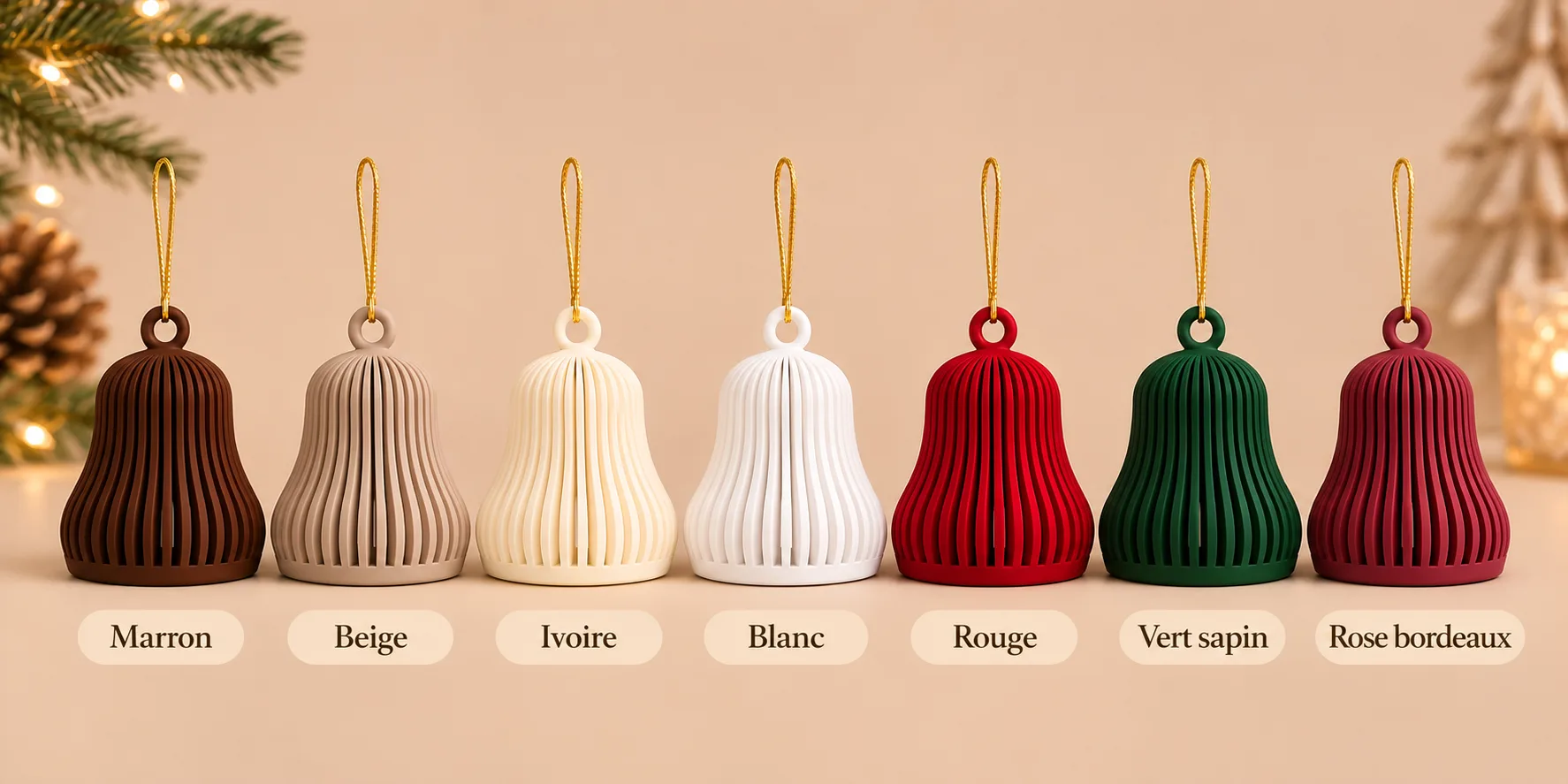 Cloche striée — les coloris