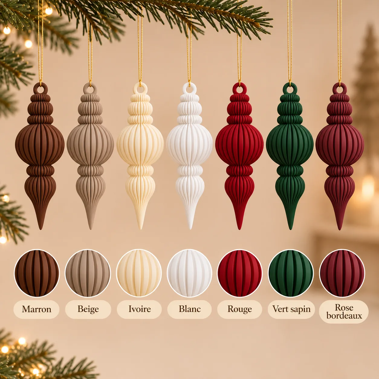 Ornement de Noël — les coloris